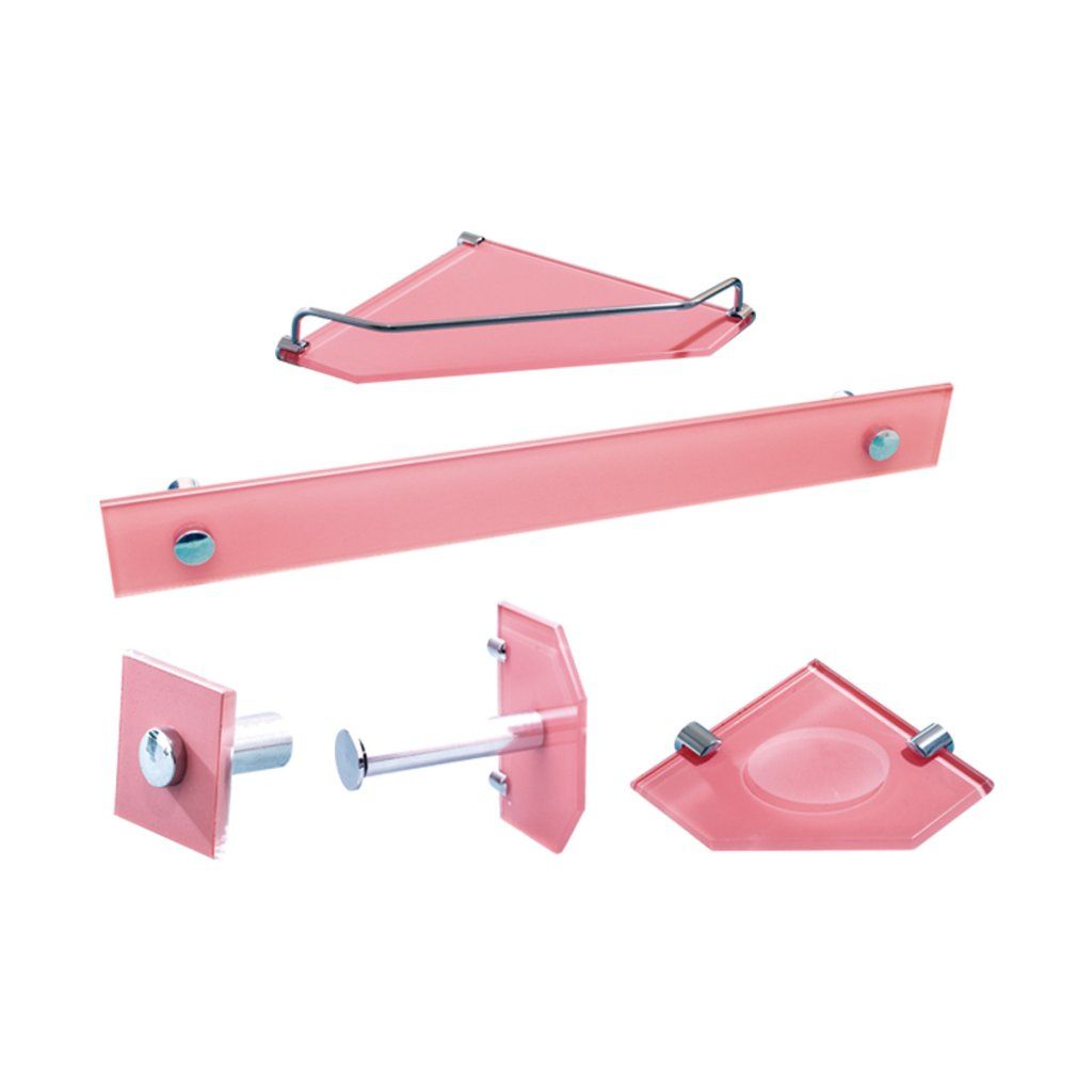 Kit Banho Vildrex Luxo Canto 05 peças - Salmão