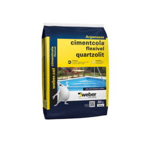 Argamassa Quartzolit flexível AC3 cinza