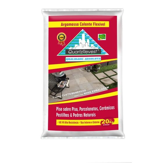 Argamassa Quartz Revest AC2 - Cinza externa