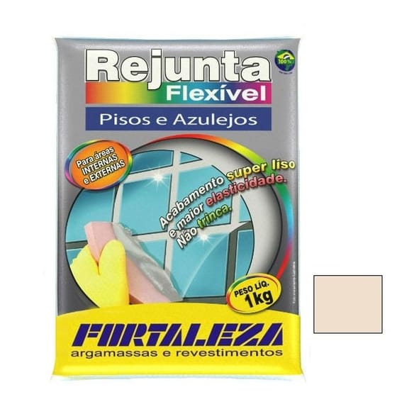 Rejunte Fortaleza resinado bege 01KG: foto 2