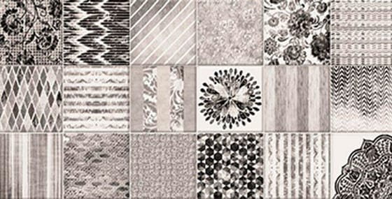 Piso lanzi 30x60 Patchwork Matte Black: a peça