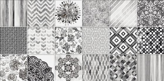 Piso lanzi 30x60 Patchwork Black: a peça